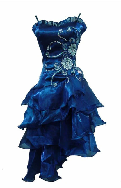 Elegant A-Line/Princess Spaghetti Straps Sleeveless Lace Up Short-Mini Homecoming Dress