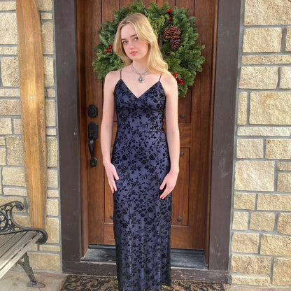Exquisite Sheath/Column Spaghetti Strap Sleeveless Backless Floor-Length Prom Dress