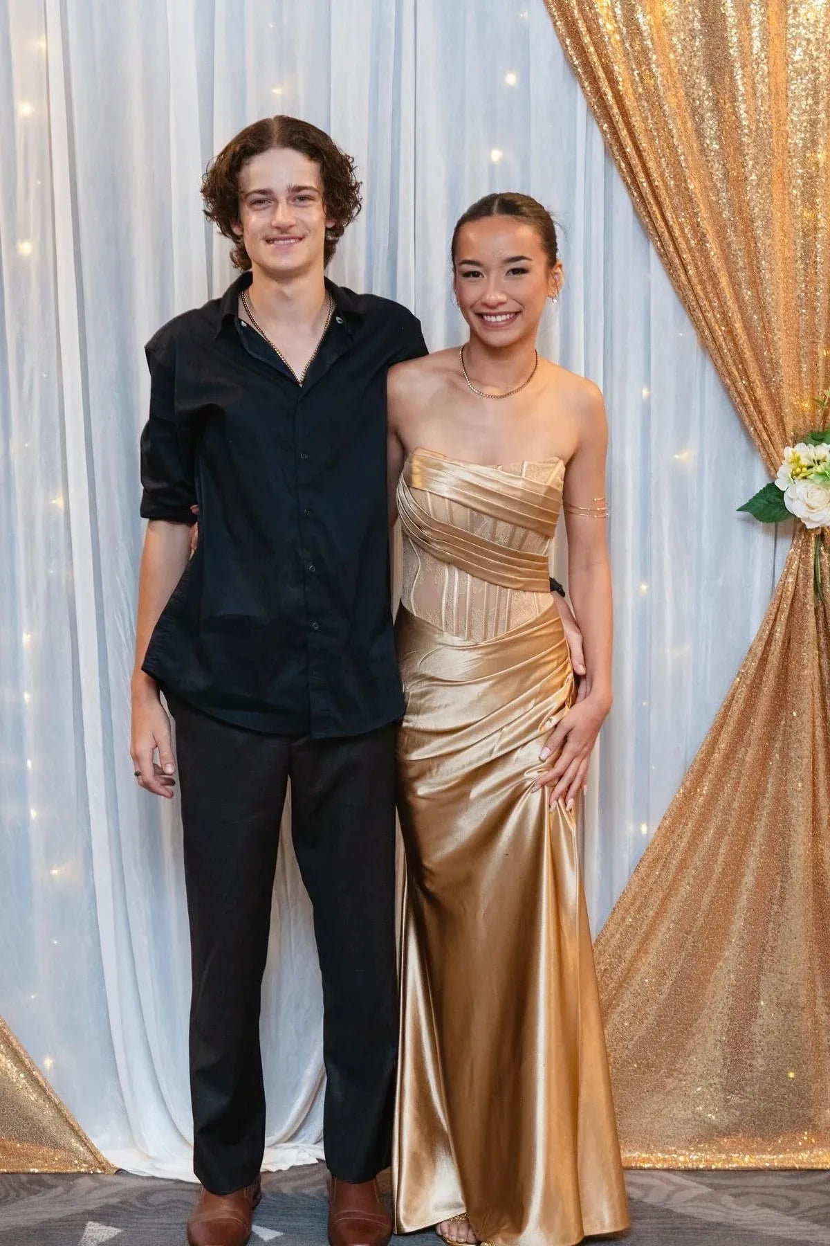 Fashion Mermaid/Trumpet Strapless Sleeveless Slit Satin Floor-Length Prom Dress