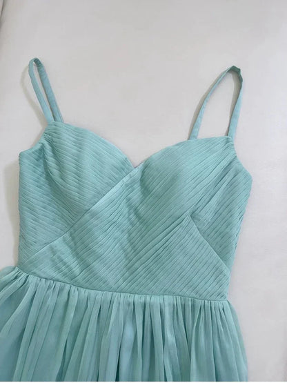 Xuewuba Dress A line Green Chiffon Prom Dress Formal Dresses Formal Women's Dresses