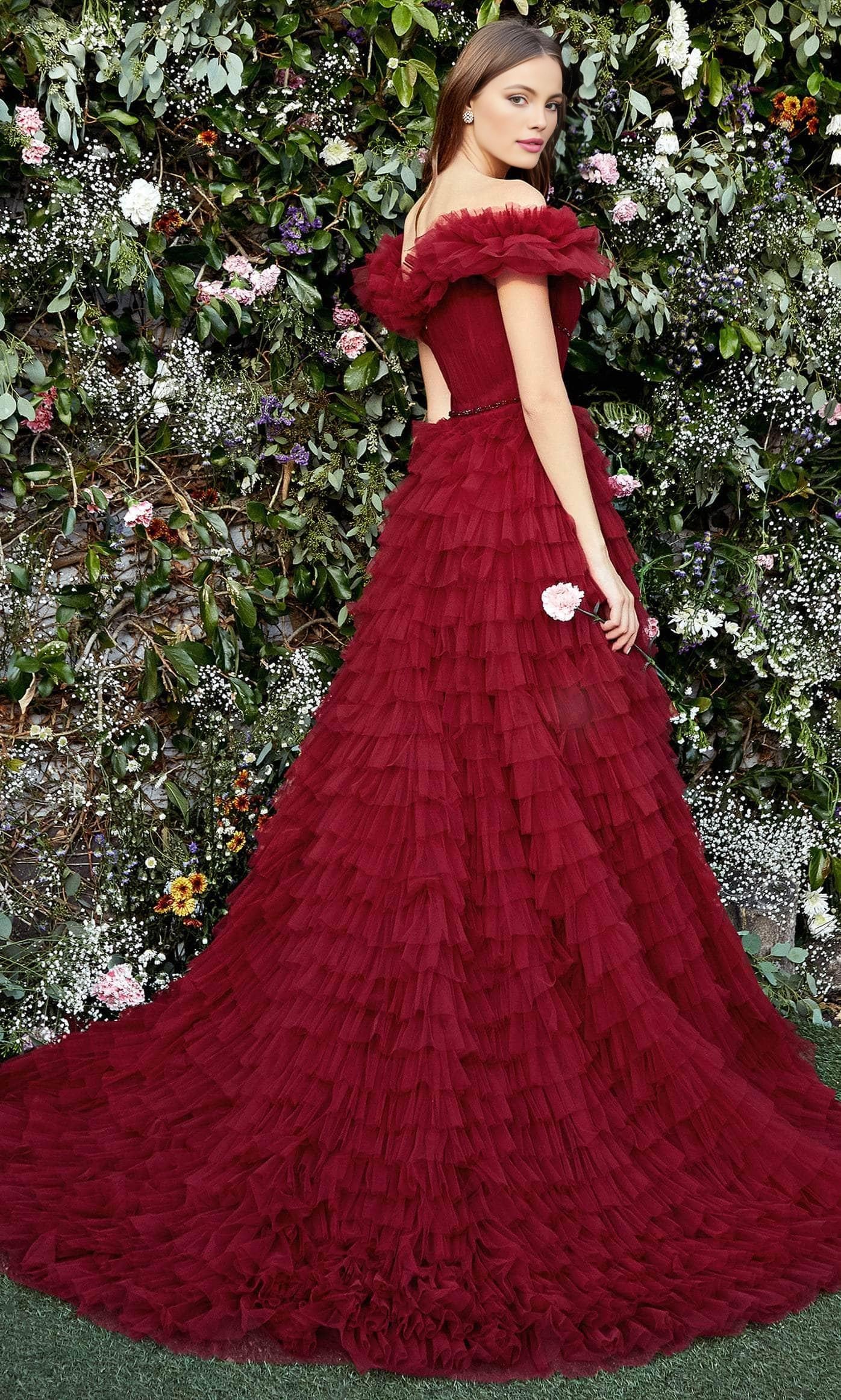 Formal Women's Dresses Sleeveless A-line/Princess Ruffled Off Shoulder Floor Length Prom Dress Prom Dress Shops