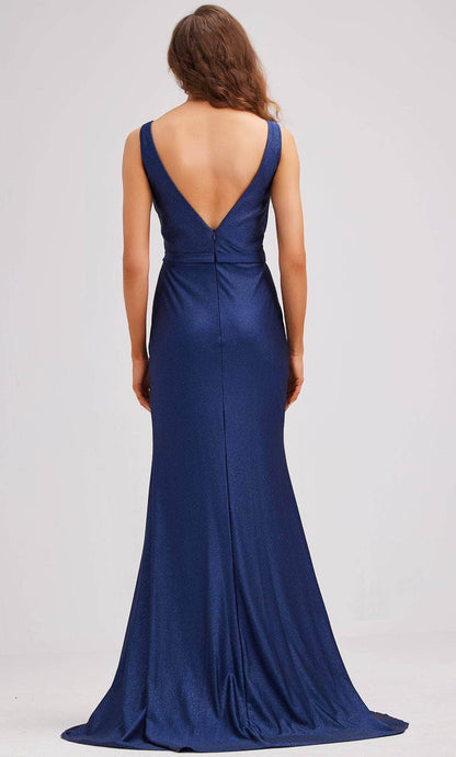 Gowns Evening Dresses/ Glitter Mermaid Sleeveless V-Open Back With High Slit Prom Dress/ Evening Dresses/ Formal Women's Dresses/ Prom Dress Shops