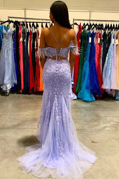 Glamorous Mermaid V Neck Sleeveless Backless Floor-Length Prom Dress