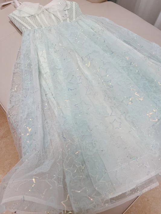 Lovely Sweethart Tulle Long A-line Formal Dress