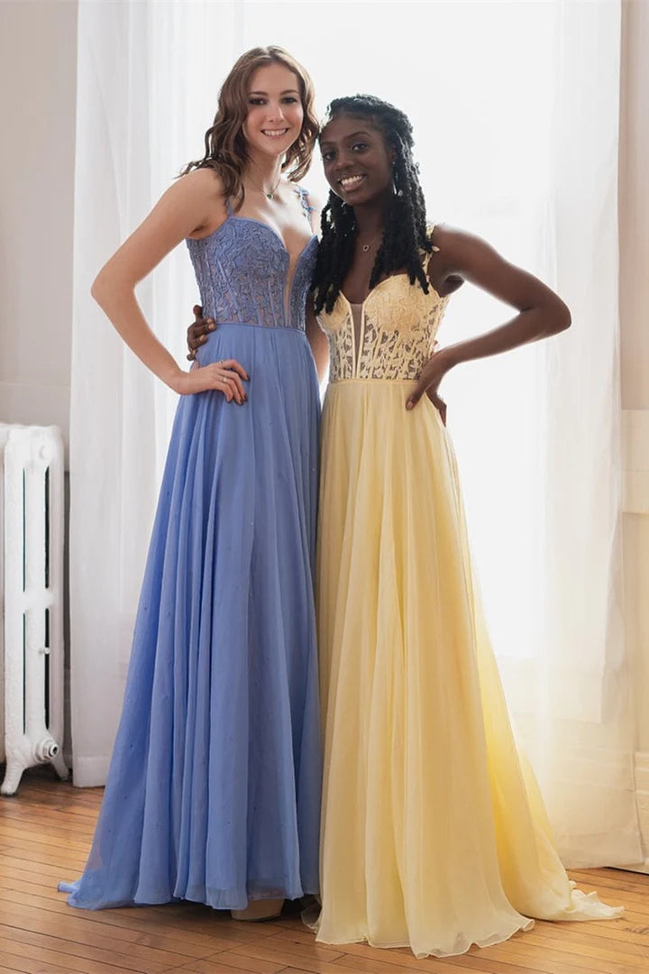 A-line Off-the-Shoulder Princess Prom Gown