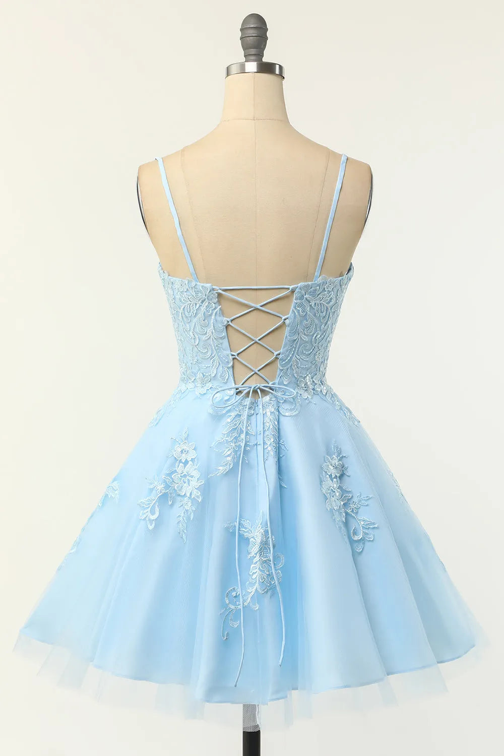 Xuewuba Formal Wear Dresses Blush Strapless Short Prom Dress with Appliques Prom Dress In Store
