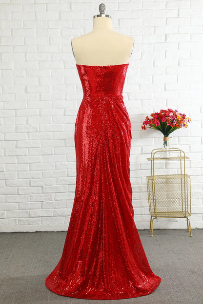 Xuewuba Formal Wear Dresses Sheath Sweetheart Red Sequins Prom Dress with Sequins Prom Dresses Stores