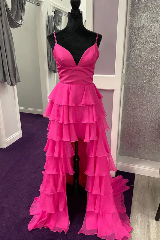 High-low Multi-tiered Prom Dress