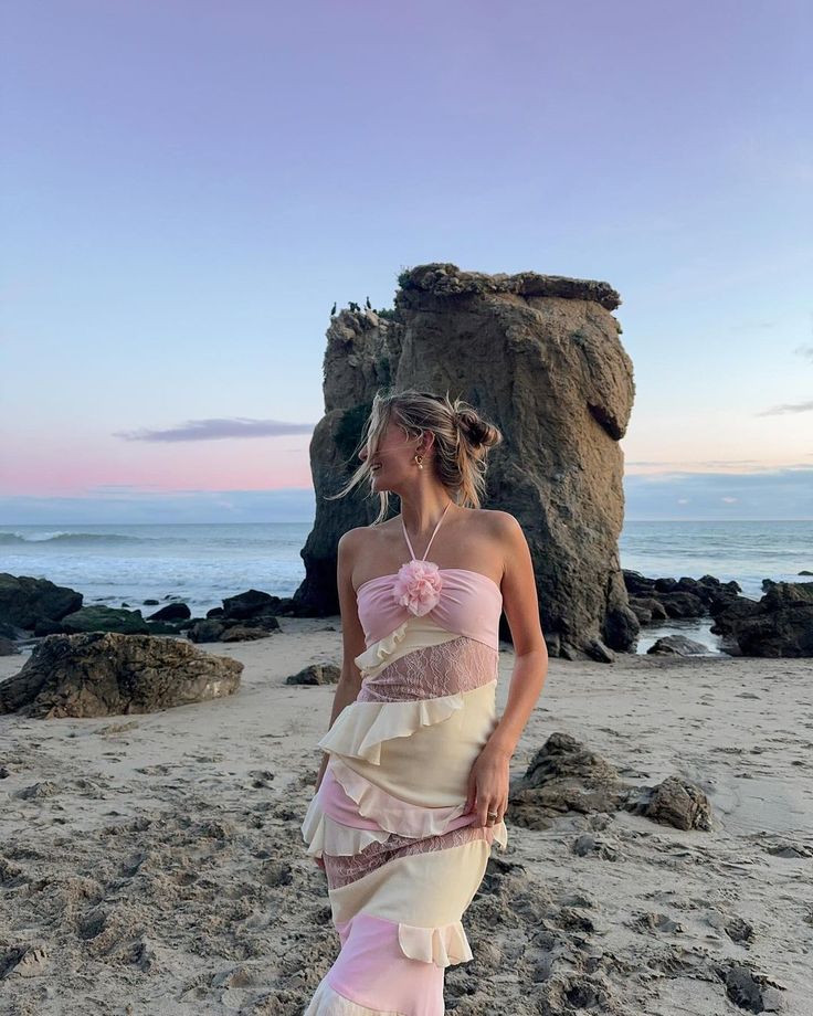 Romantic MermaidTrumpet Halter Neck Sleeveless Backless Floor-Length Prom Dress