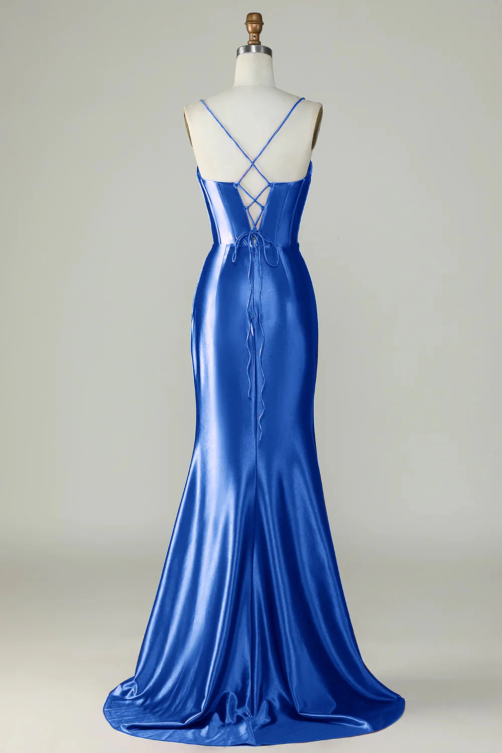 Mermaid Spaghetti Straps Long Prom Dress