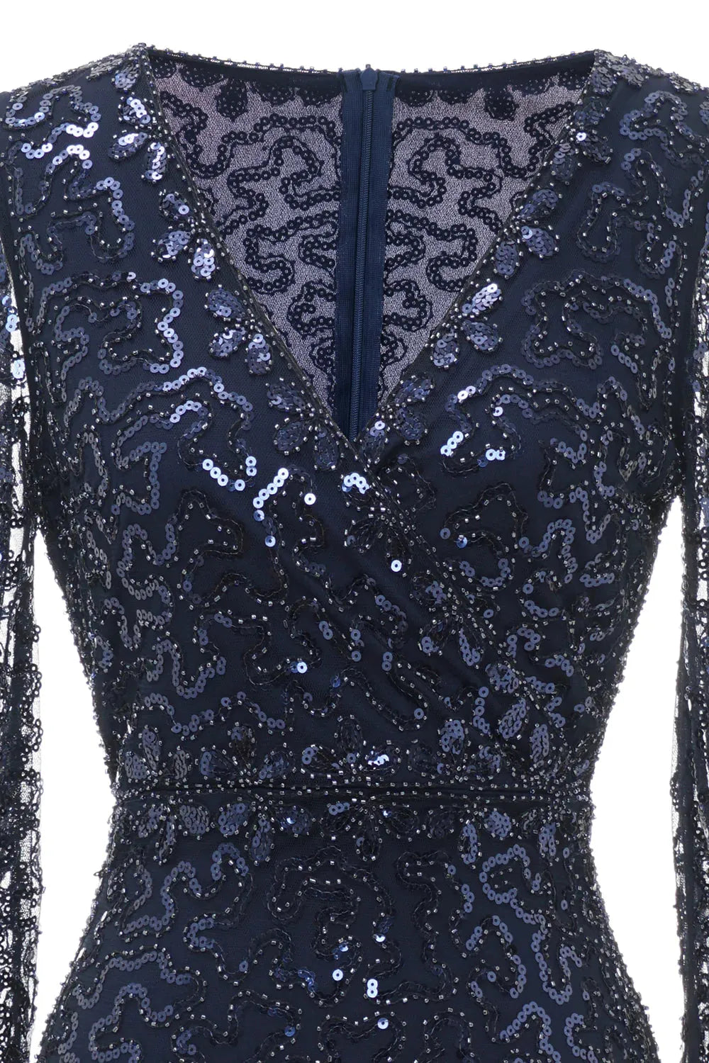 Xuewuba Formal Wear Dresses Navy Beaded and Sequin Midi Mother of Bride Dress Prom Dresses Stores