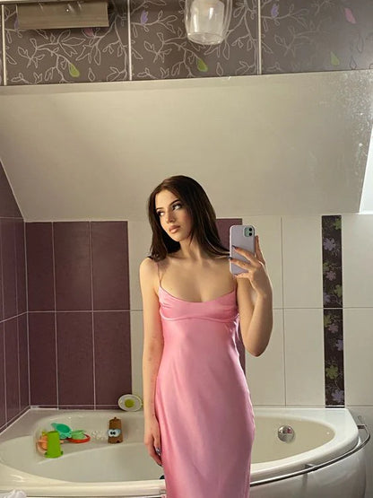 Sexy Sheath Spaghetti Straps Sleeveless Lace Up Ankle-Length Prom Dress