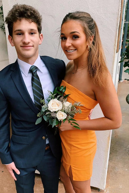 Simple Tight Strapless Sleeveless Backless Short-Mini Homecoming Dress