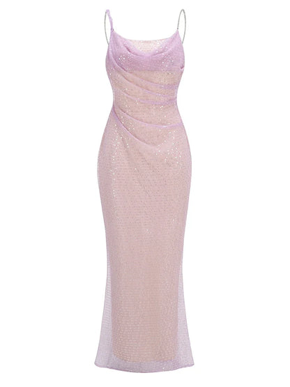 Xuewuba Stores With Prom Dresses Chain Spaghetti Straps Sequins Maxi Prom Dress Formal Women's Dresses