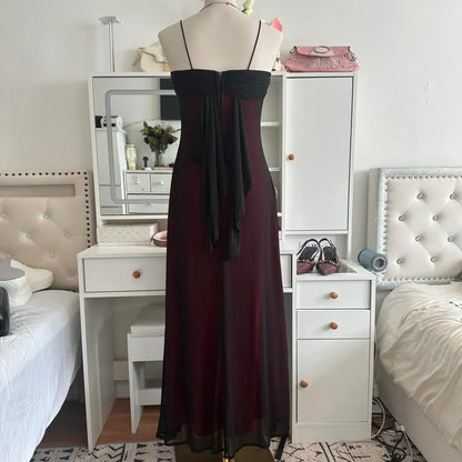 Stunning A-Line Square Neck Sleeveless Chiffon Floor-Length Prom Dress