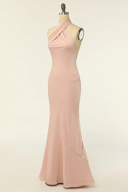 Mermaid One Shoulder Long Bridesmaid Dress With Ruffles