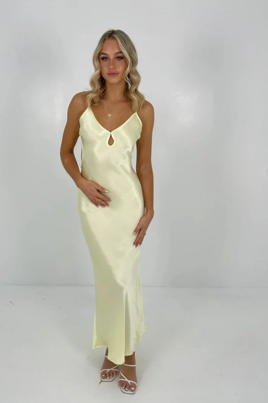 Xuewuba Dress Women's Satin Long Dress Sleeveless Hollow Out Open Back Backless Lace Up Spaghetti Straps Maxi Prom Dresses