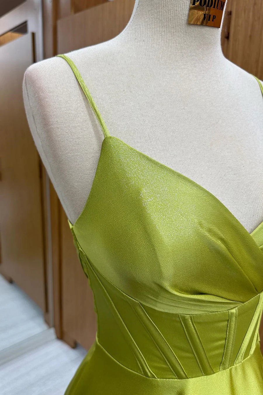 A-Line Lace-Up Long Prom Dress