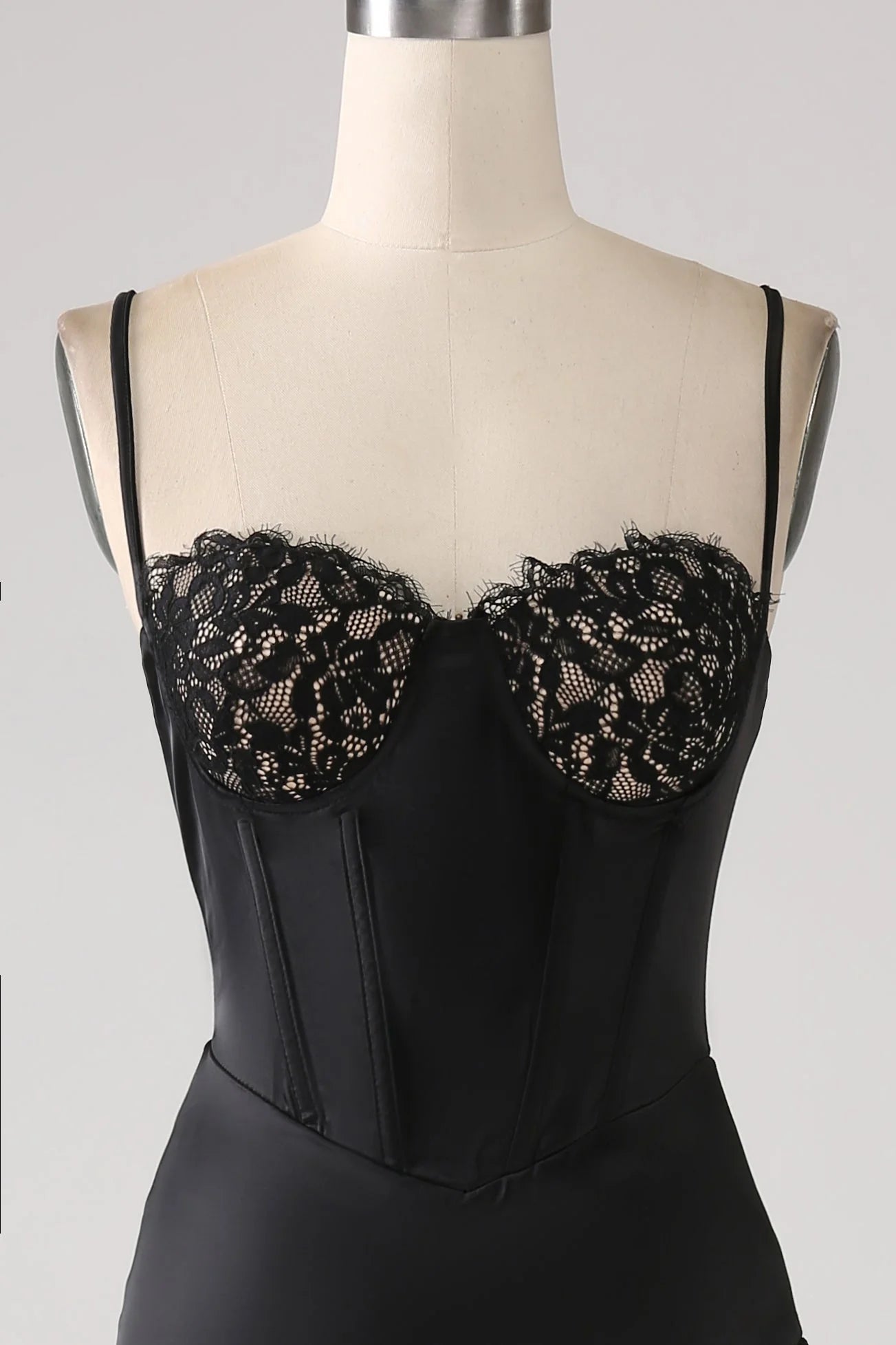 Asymmetrical Spaghetti Straps Prom Dress With Ruffles