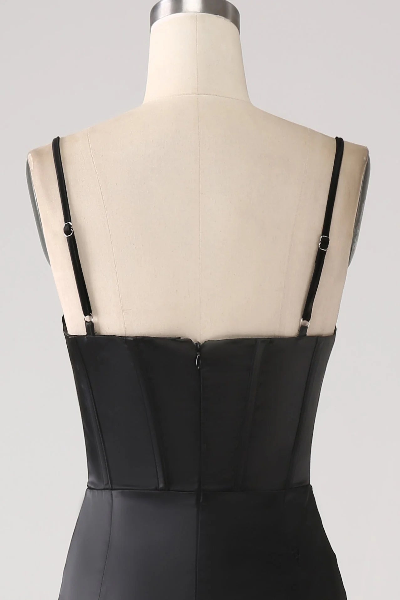 Asymmetrical Spaghetti Straps Prom Dress With Ruffles