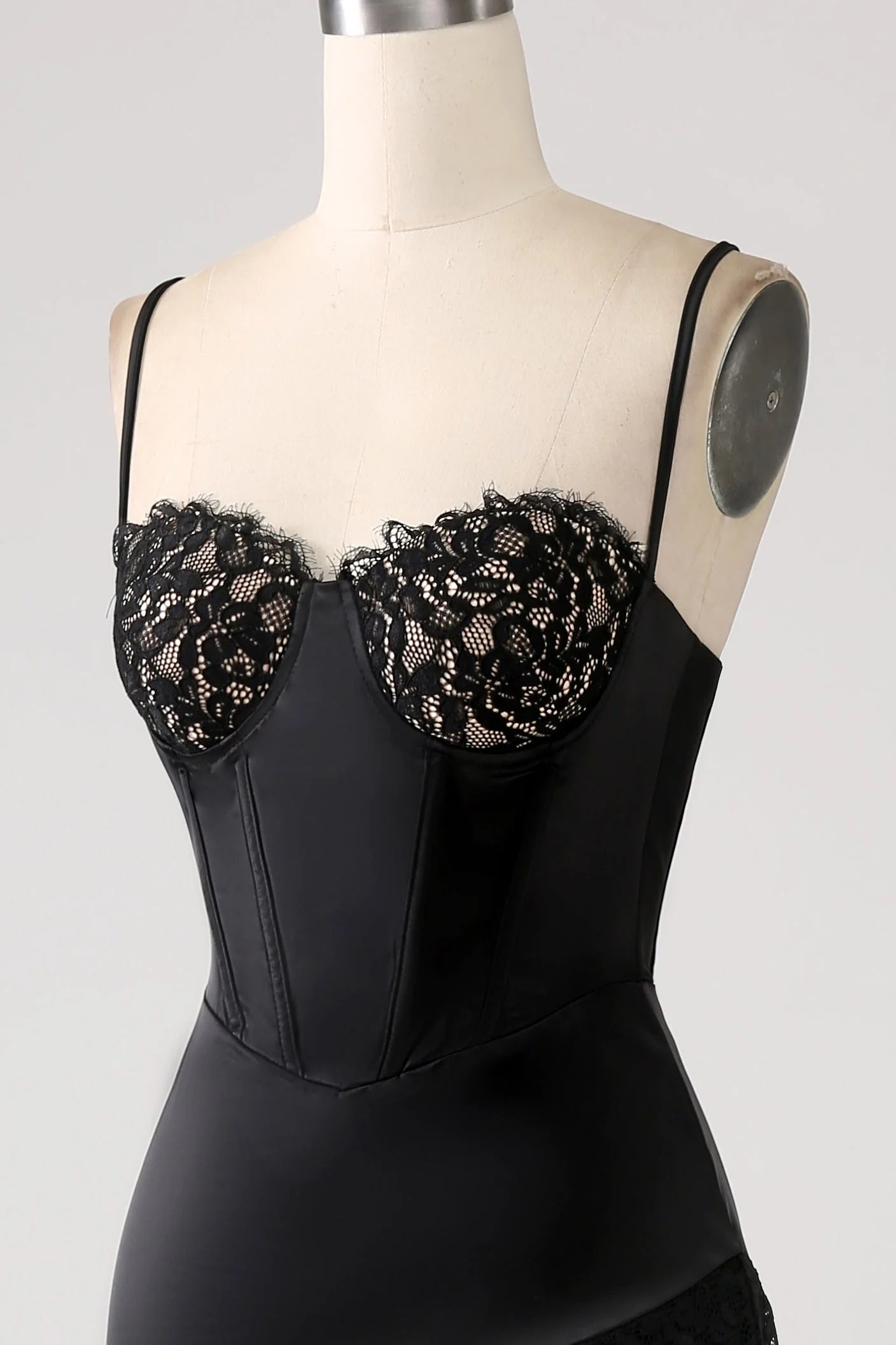 Asymmetrical Spaghetti Straps Prom Dress With Ruffles