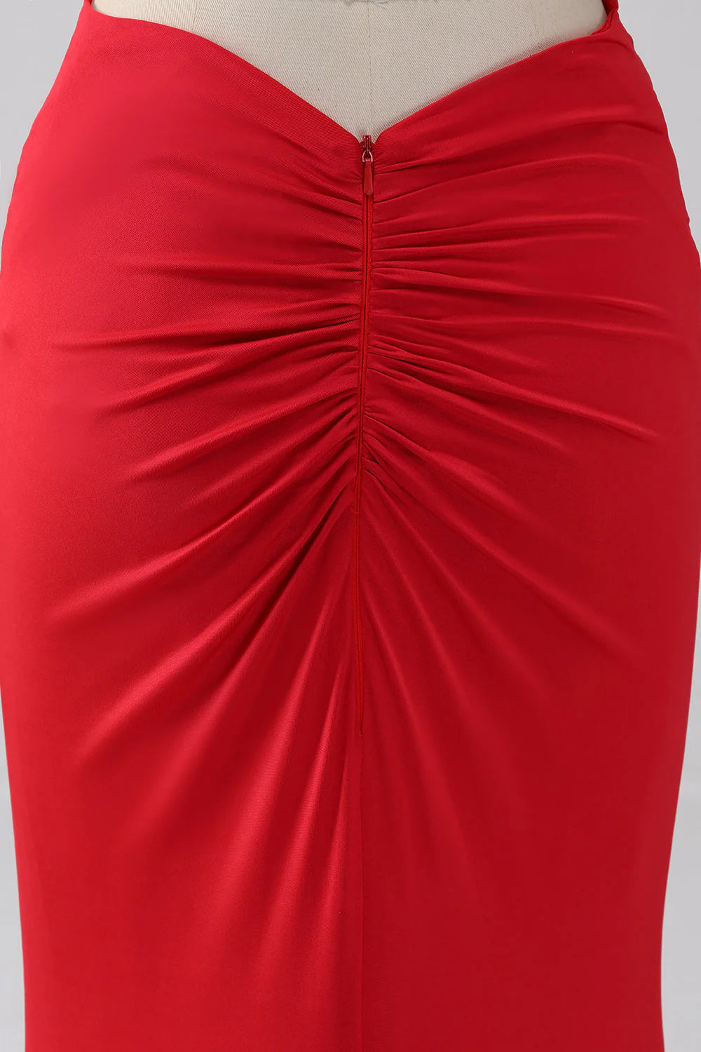 Spaghetti Straps Mermaid Backless Prom Dress