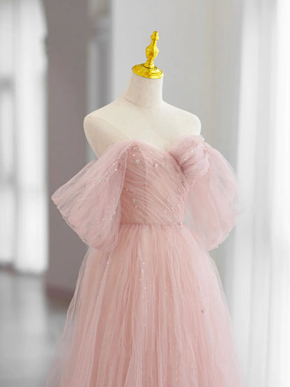 A-Line Beautiful Off Shoulder Evening Dress