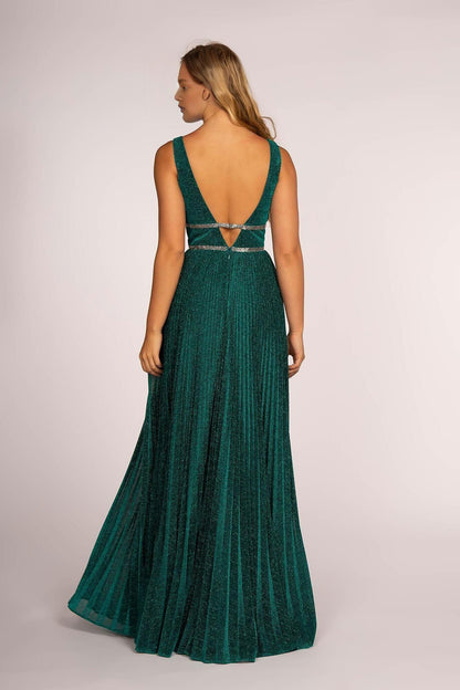 Xuewuba Dress Deep V Neck Evening Formal Dress Zipper Back Sleeveless A-Line/Princess Special Occasion Prom Dress