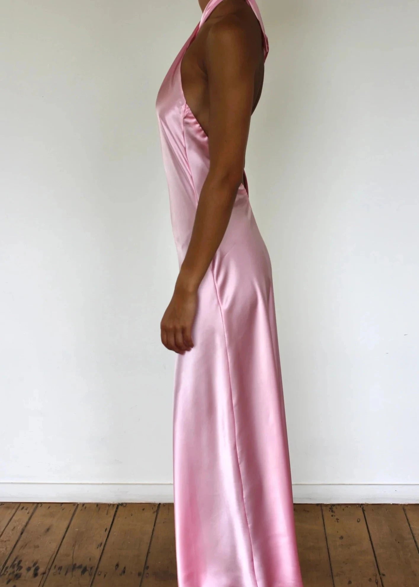 Xuewuba Dress Light Pink Crossover Maxi Dress Prom Dress Yellow Halter Backless Long Prom Dress Wedding Guest Dress