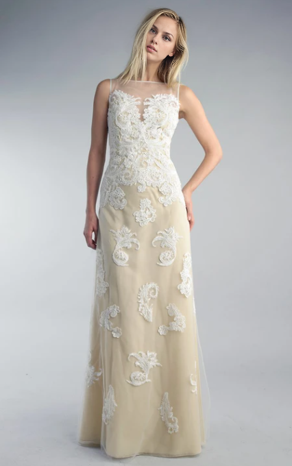 Xuewuba Dress Sheath Floor-length High Neck Sleeveless Lace Low-V Back Prom Dress Formal Wear Dresses