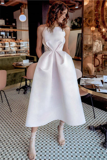 Xuewuba Dress Spaghetti Straps Fascinating Short A-line Backless Prom Dress