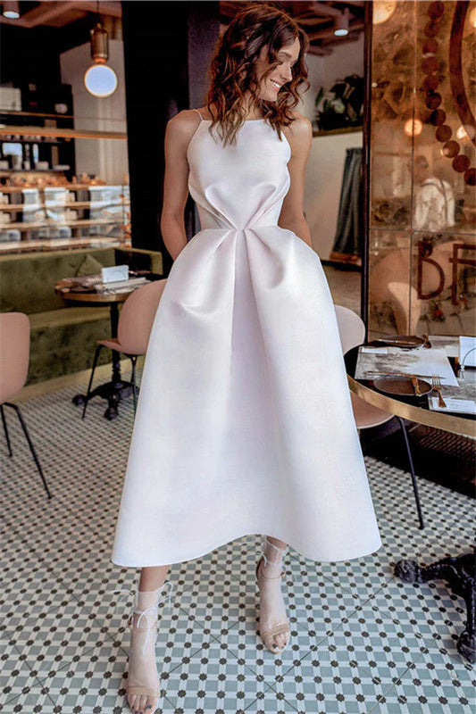 Xuewuba Dress Spaghetti Straps Fascinating Short A-line Backless Prom Dress