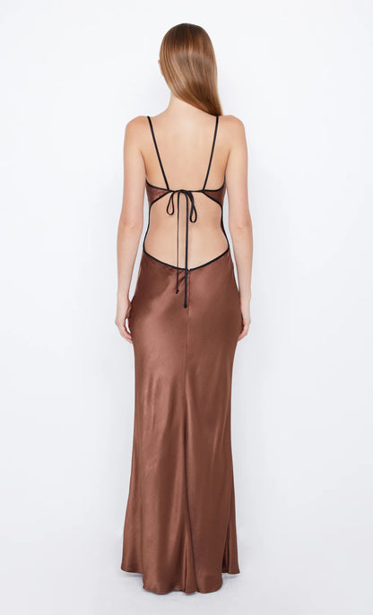 Xuewuba Dress Spaghetti Straps V Neck Sleeveless Evening Dress Prom Dress Sheath Open Back Maxi Dress
