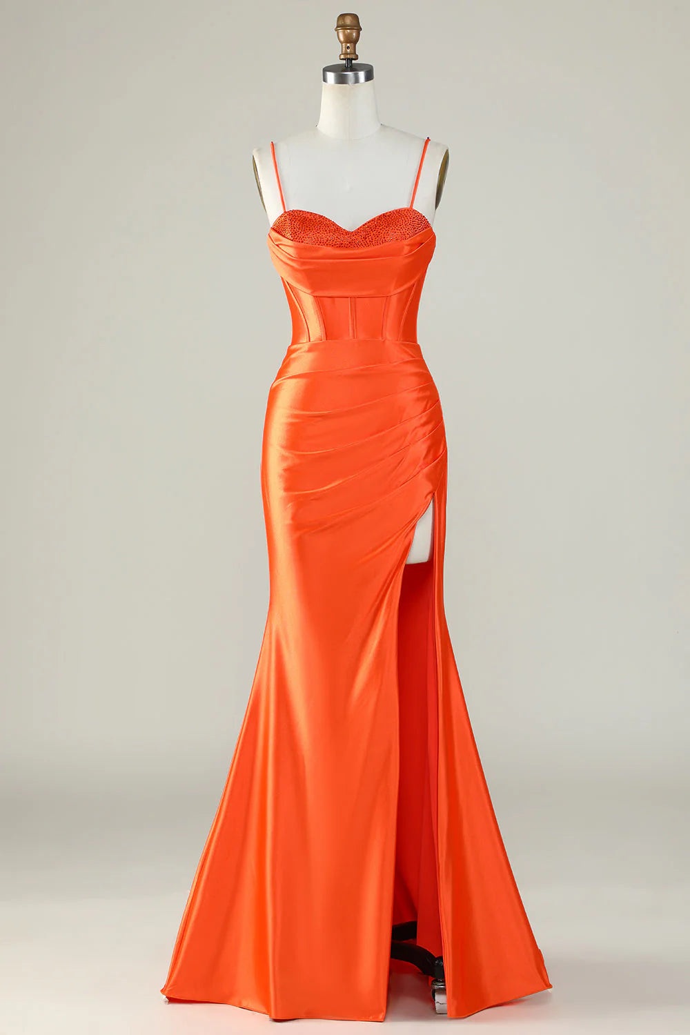 Mermaid Spaghetti Straps Long Prom Dress