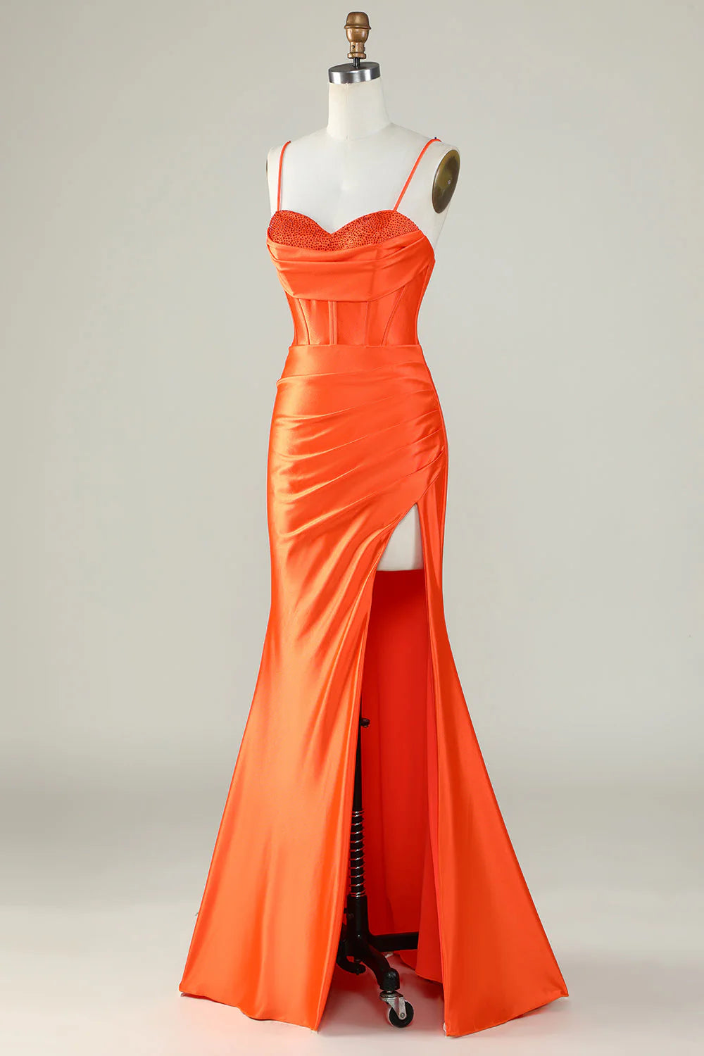 Mermaid Spaghetti Straps Long Prom Dress