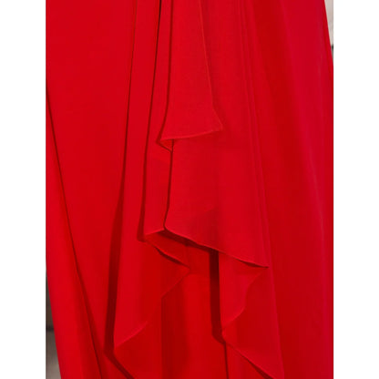 Evening Floor Length Sleeveless Plunging Neck Chiffon with Beading
